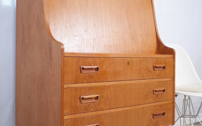 Dänischer Sekretär/Schreibtisch von Tibergaard Teak Vintage 1960er