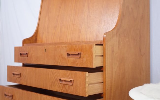 Dänischer Sekretär/Schreibtisch von Tibergaard Teak Vintage 1960er