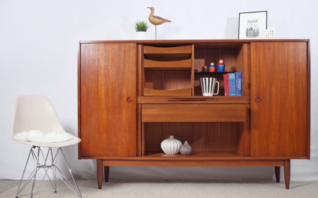 Dänisches Mid-Century Highboard von Skandiaform aus Teak