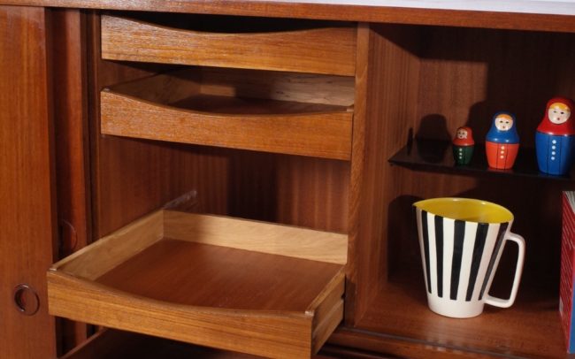 Dänisches Mid-Century Highboard von Skandiaform aus Teak