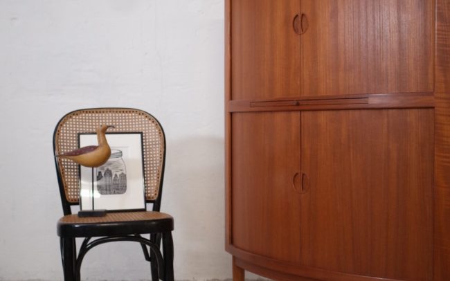 Dyrlund Eckschrank Teak 60er Vintage Mid Century