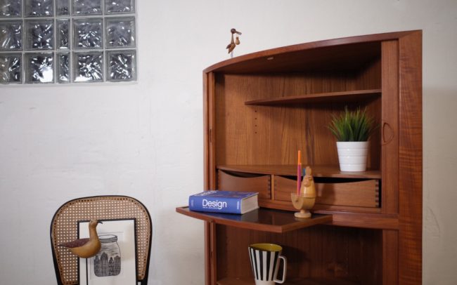 Dyrlund Eckschrank Teak 60er Vintage Mid Century