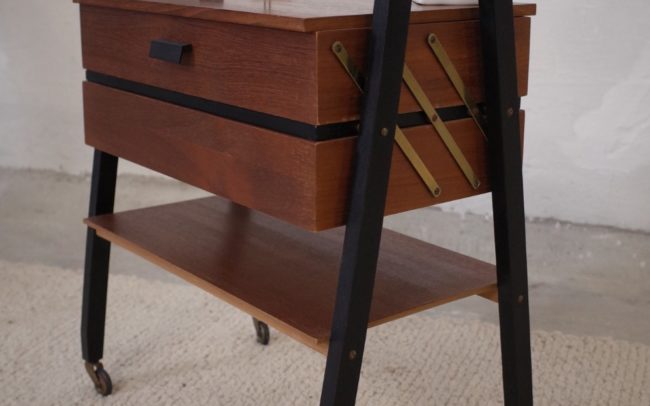 Nähkästchen 60er vintage Teak mid century