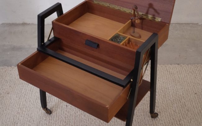 Nähkästchen 60er vintage Teak mid century