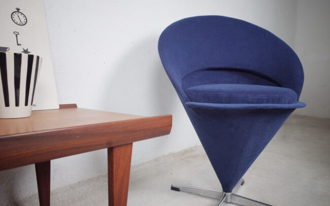 Cone Chair Sessel Verner Panton blau mid century vintage original