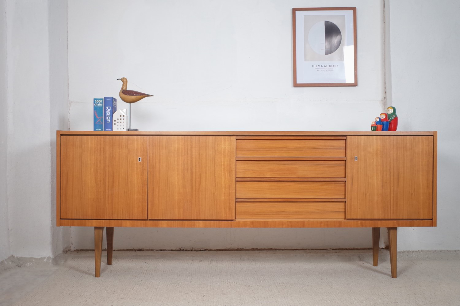 Vintage Teak Sideboard Credenza 1960er